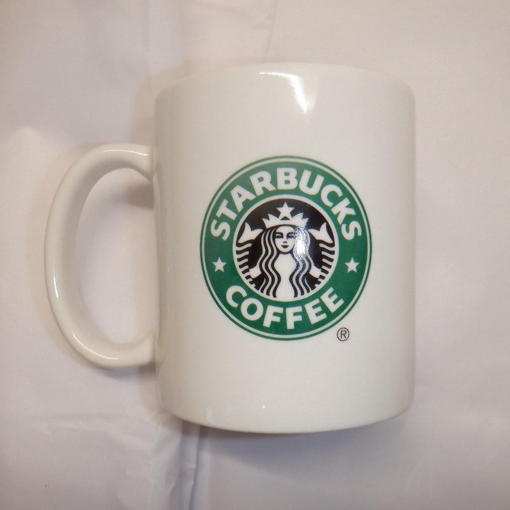 Starbucks 2004 Classic White Green Siren Mermaid Logo Coffee Cup Vintage Mug